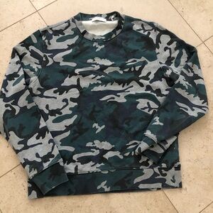 Sandro Paris Men's Camouflage Crewneck Sweatshirt Size 1
